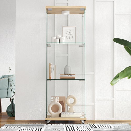 Moderne glasvitrine mit - moderne,