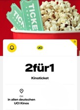 🎬 UCI Kino Gutschein bis zum 30.11.2025 – 2 Tickets zum Preis von 1 🎫