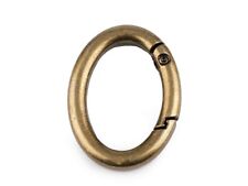 12)  Karabiner Ring oval 28 x
