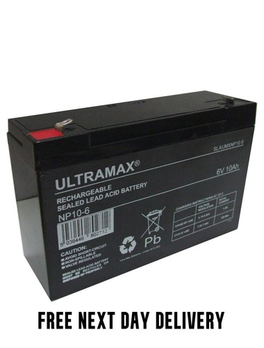 Ultramax 10ah akku agm - ultramax, 6v