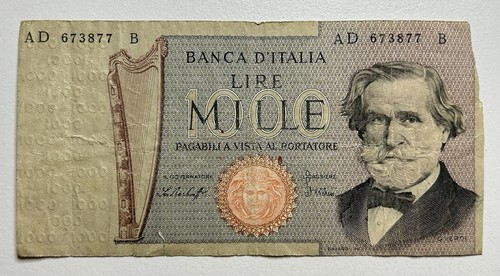 Italy 000 lire banknote - italy,
