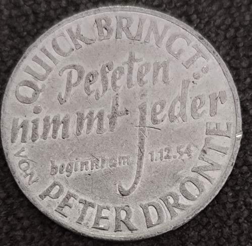 Medaille peseten nimmt - -,
