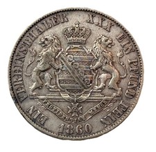 1 Thaler  Vereinstaler  1860 B