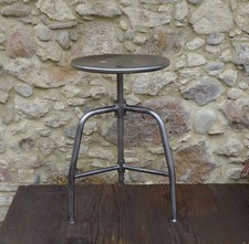 Vintage Drehhocker Metall
