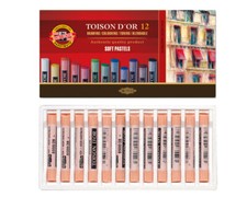 Pastellkreiden - Hautton - 12 Stück Soft Pastellkreide KOH-I-NOOR 8500
