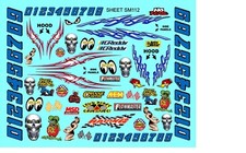 White Vinyl R/c Decal Sheet