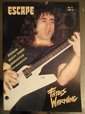 ESCAPE METAL FANZINE Nr. 9 - FATES WARNING WATCHTOWER SACRED BLADE FRANK ZAPPA