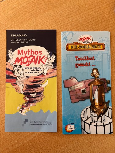 Werbung flyer mythos - werbung, mosaik