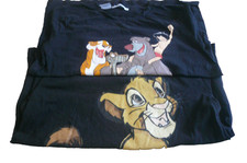 2 Disney T-Shirt schwarz mit Motiv,  Gr. M, Halbarm, gebraucht (10)