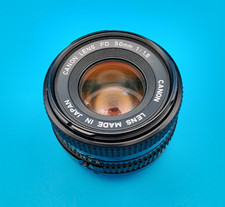 Canon Objektiv Lens FD 50mm 1:18 gut