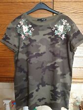 Damen /Mäd T-Shirt Bundeswehr Farben - Kurzarm - Tally Weijl - Gr. M (170)