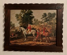 Altes Wandbild, Jagdszene