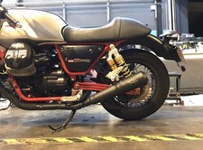 Auspuff, Krümmer, Endschalldämpfer, Endtopf Moto Guzzi V7 III Racer Agostini 201