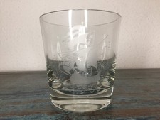 Vintage Deko Glas Santa Maria Segelschiff 14cm Blumentopf Übertopf Pflanzschale