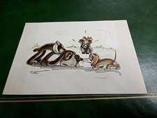 DDR Künstler AK - Fritz der Dackel, Bild 8 - sign. Gerhard Fieber - NBI - 1947