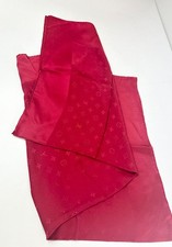 Louis Vuitton Stola Monogram Rot 34,6 Zoll Damen Sehr Guter Zustand