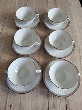 Suppen Tasse Untertassen Eschenbach Bavaria GERMANY Mit Gold Rand Schöne Dekor 