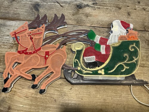 Vintage weihnachtsmann rentier - vintage,
