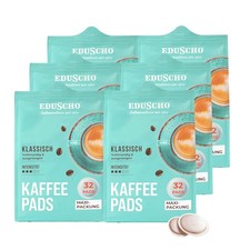 Eduscho Kaffeepads Vorratspack Maxi Packung, Klassisch 192 Pads – 6 x 32 Pads