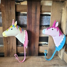 2 x Einhorn Unicorn Metall