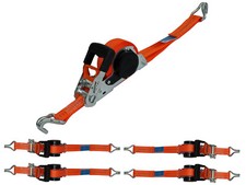 4x Automatik Spanngurt 5,0m