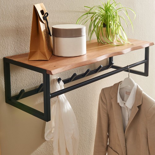 Finebuy wandgarderobe holz - finebuy,