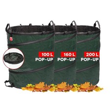 Gartensack POP-UP Gartenabfallsack Laubsack Rasensack 100, 160, 200 Liter