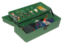 ANGELKASTEN,GERÄTEKASTEN 33 x 16 x 13  MIT ZUBEHÖR # 56