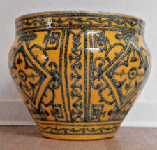  Vase von  Alessio Tasca Mancioli for Raymor - Yellow Turquoise Ceramic 