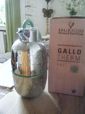 Villeroy & Boch V&B Thermoskanne-Isolierkanne Gallo Design silber grün neu  OVP