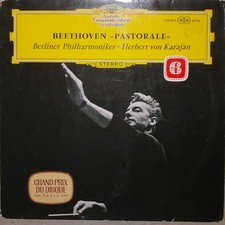 Vinyl LP - Beethoven „Pastorale“. H. von Karajan Deutsche Grammophon LP 1962