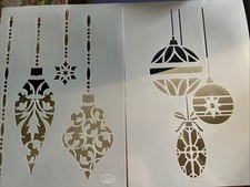 4 Schablonen für Fensterbilder mit Schnee oder Kreide Viva Decor / Heike Schäfer