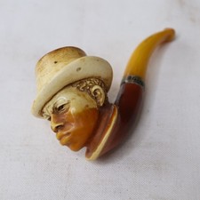 Portrait Kopf Meerschaumpfeife 10,5 cm      A5