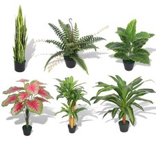 Künstliche Pflanzen mit Topf  Balkon Kunstblumen Kunstpflanzen Zimmerpflanzen