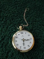 Meister-Anker Wanduhr Taschenuhr Goldkette Uhr Vintage Golduhr NEU wertig