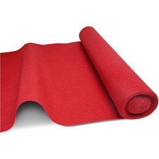 10m Hochzeitsläufer Expo Messeteppich Eventteppich VIP-Teppich Gangläufer Rot DE