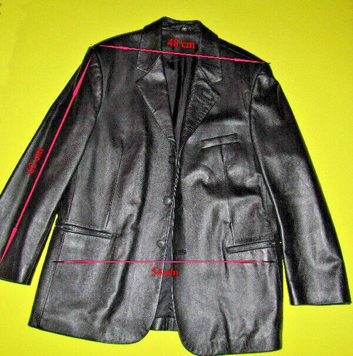 Leder sakko blazer herren - leder,