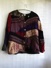 Indigo Moon Damen Blazer, Viskose, Polyester, Baumwolle, Top, Gr. L