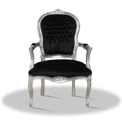 Barock stuhl stoff schwarz - barock,