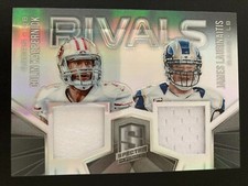 2015 Panini Spectra Rivals Jersey RV-KL Colin Kaepernick James Laurinaitis ed/99