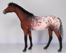 Barbie Pferd Fliska Modellpferd Appaloosa horse - custom repaint - Unikat OOAK