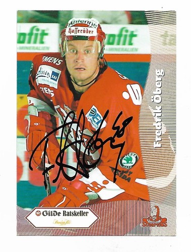 Eishockey postcard fredrik - ak/postcard,