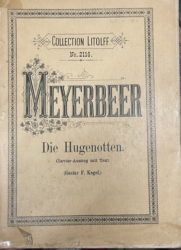 Giacomo meyerbeer hugenotten - meyerbeer,