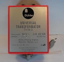 Bühler Universal Trafo Transformator 71.19.3  - 14 Volt 3Ampere 42 VA #1109