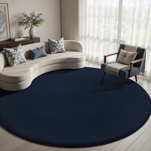 Kurzflor teppich rund waschbar - teppich,