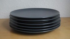 6x IKEA DINERA Speiseteller Teller flach 26 cm grau matt