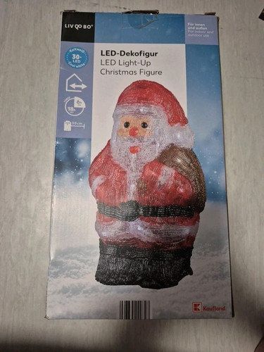 Weihnachtsmann 35cm acryl - 35cm, glas