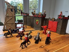 Playmobil 3887 Belagerungsturm, Carry Along Ritterburg Konvolut Drache Kanonen