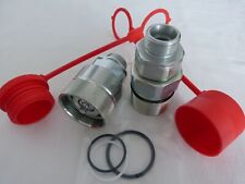 Hydraulik Schraubkupplung 300bar 20S BG6  Muffe Stecker Staubkappe M30x2 Gewinde