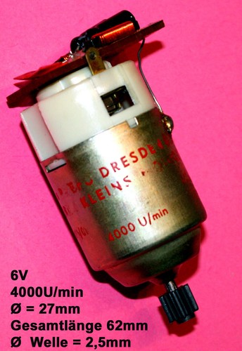 Elektromotor 4000u min - 6v, 4000u/min